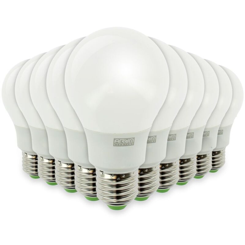 Lot de 10 Ampoules led E27 11W Eq 75W 1055 Lumens Température de Couleur: Blanc neutre 4000K