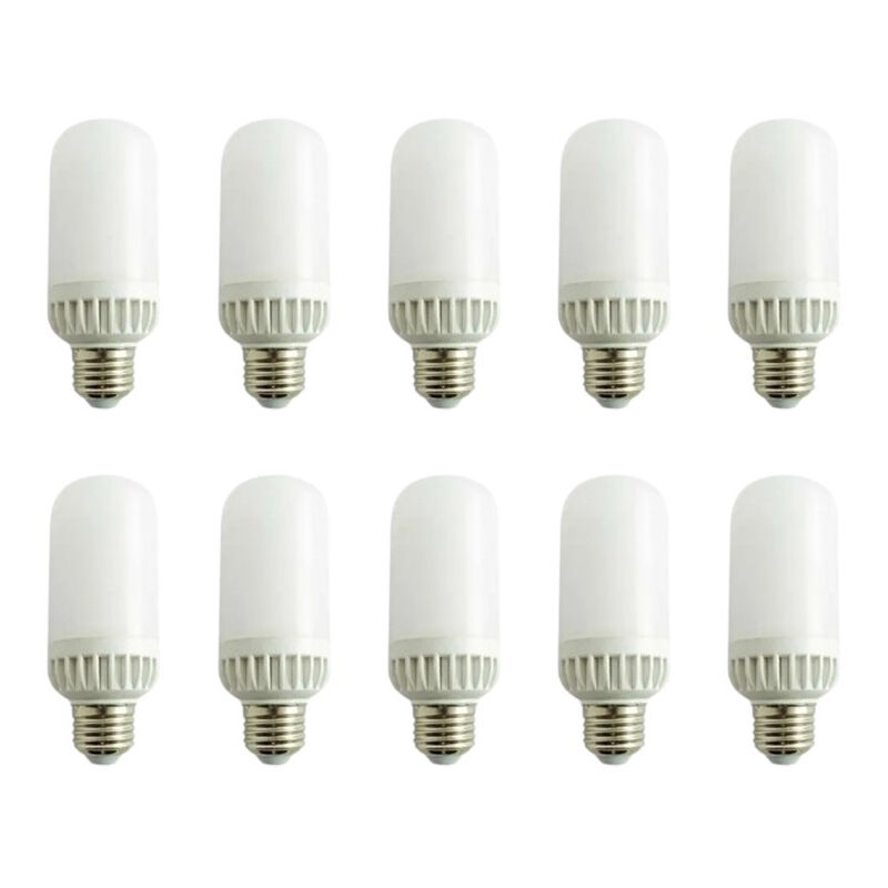 Lot de 10 Ampoules led E27 12W (Équivalent 100W) - Blanc Naturel 4100K