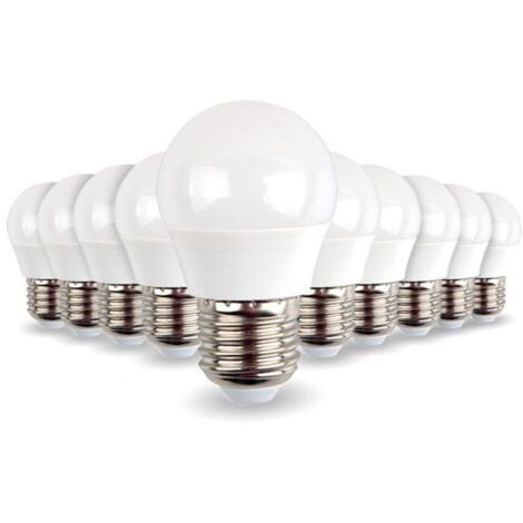 Lot de 10 ampoules LED E27 Mini Globe 5.5W 470 lumens