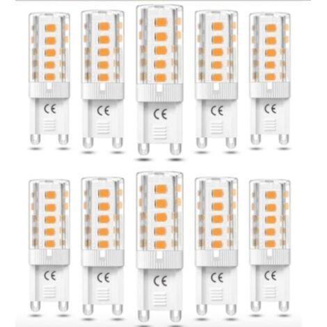 Lot de 10 ampoules LED G9 5W blanc chaud Light-FX--AquaForge