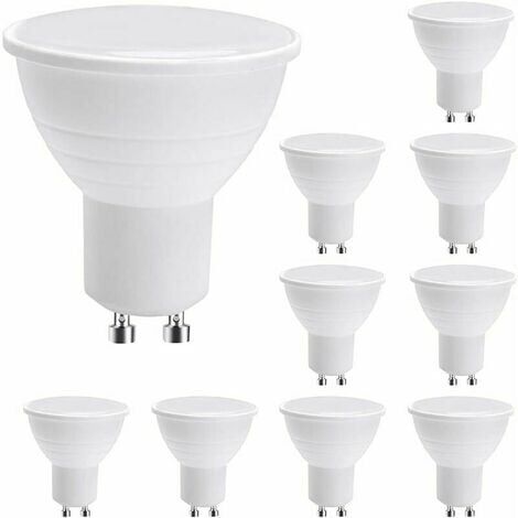DiCUNO Ampoule LED GU10, 5,5W équivalent 50W, Blanc chaud 3000K, 340LM,  Non-dimmable, Angle de faisceau 45°, 230V, Ampoule spot LED GU10 pour salle  de bain, 6 Pièces : : Luminaires et Éclairage