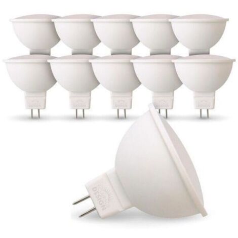 Lot de 10 Ampoules LED GU5.3 MR16 12 V 5 W Équivalent 40 W Blanc Chaud 2700 K Idéal Pour Éclairage d’Intérieur et Spot