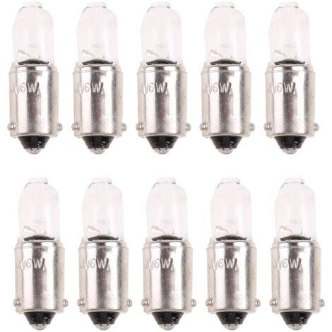 Lot de 10 ampoules LED H6W 434 BAX9S 12V 6W pour phares de voiture, clignotants, feux de position et accessoires LED automobiles. - AquaForge