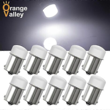 Lot de 10 ampoules LED P21W, lampe torche LED, douille Broop, éclairage LED CC 5W pour voiture, 24 V blanc