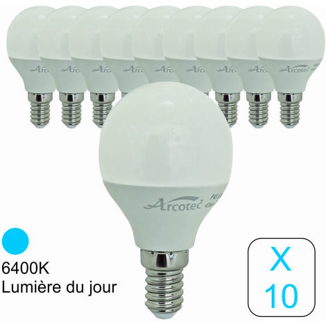 Ampoule télécommandée source lumineuse LED RGB E27, lampe à changement de  couleur dimmable, verre rond, 8,5W 806lm 3000 Kelvin blanc chaud, DxH 6x12  cm