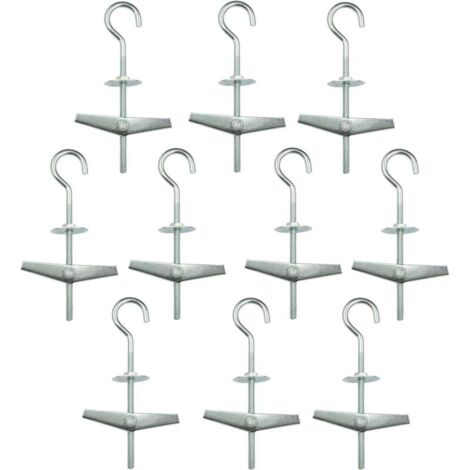 Lot de 10 ancrages à ressort 94cm-fixation de faux plafond, charnière en plaques de plâtre, boulons à œil pour cloisons sèches-acier galvanisé Cr3 +