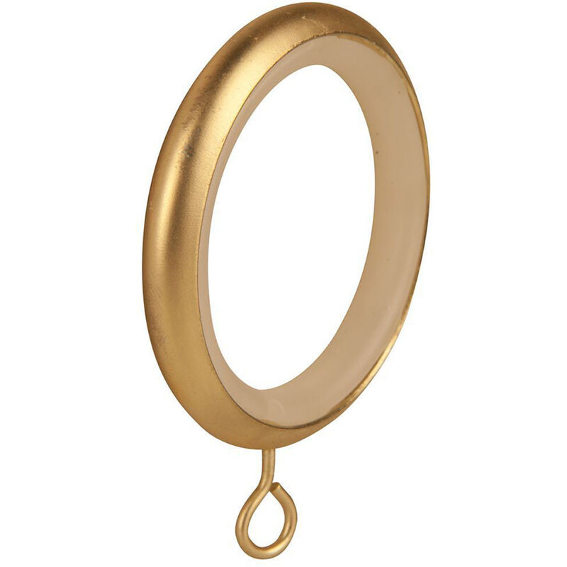 Lot de 10 anneaux avec silencieux Doré Mat Diam. 20 mm