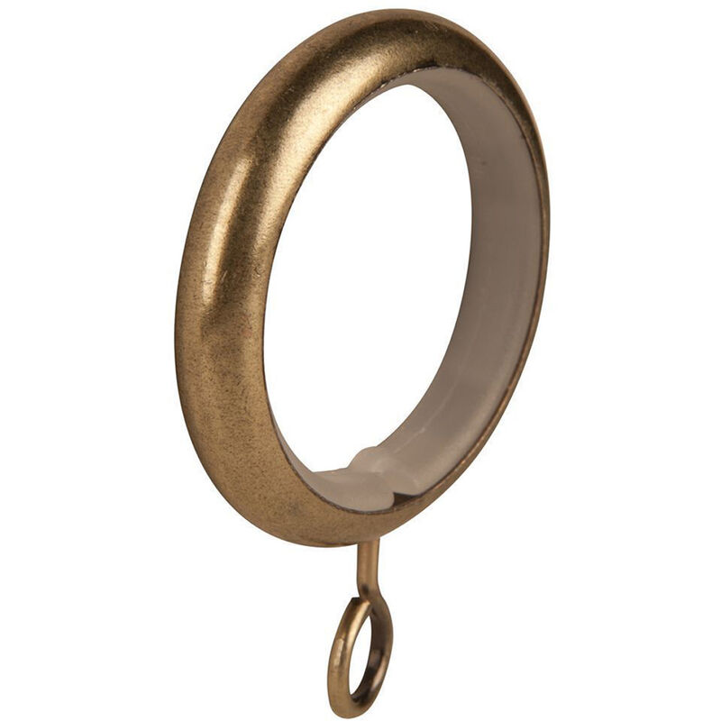 Lot de 10 anneaux avec silencieux Bronze Diam. 20 mm