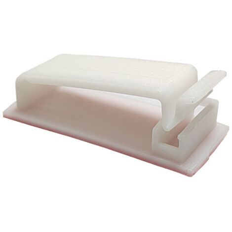 Lot de 10 attaches-câbles autocollantes, gestion des câbles, supports pour câbles TV, PC, ordinateur portable, câbles Ethernet, blanc-AquaForge
