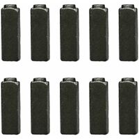 10 Pièces Capuchons De Support Pour Balais Charbon Noir Diamètre 12mm - Marque Uxcell, Neuf