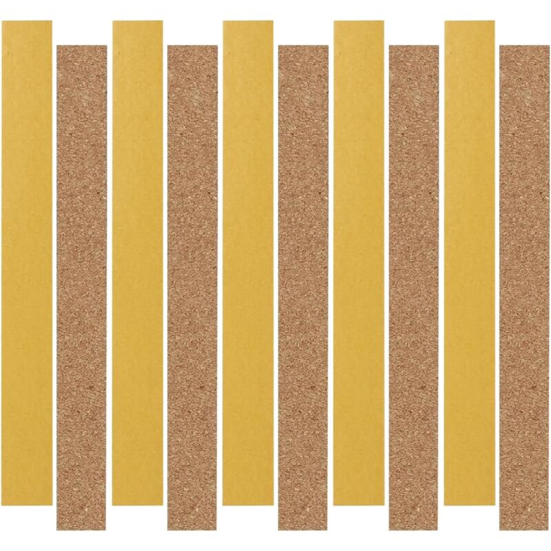 Lot de 10 bandes autocollantes en liège pour chapeau - 200 x 20 x 2 mm - Ruban intérieur pour réduire la taille de chapeau - Réducteur de chapeau Lot de 10 bandes autocollantes en liège pour chapeau - 200 x 20 x 2 mm - Ruban intérieur pour réduire la taille de chapeau - Réducteur de chapeau