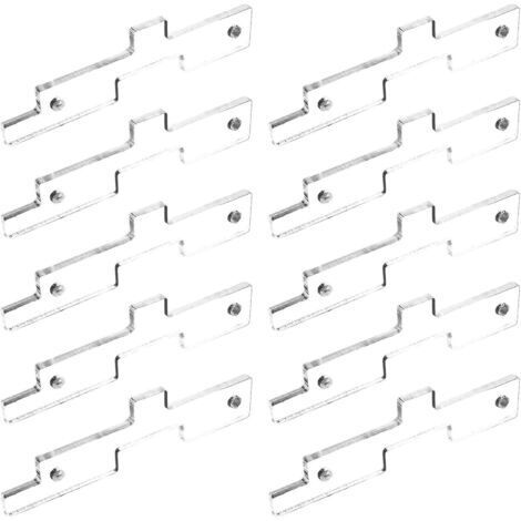Lot de 10 blocs de configuration de table de toupie en acrylique transparent pour sciage de table, jauge de hauteur pour le travail du bois, sans assemblage, ensemble d'accessoires de défonceuse