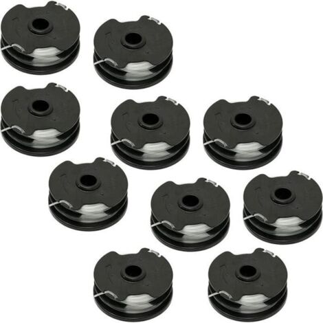 Lot De 10 Bobines Pour Coupe-Bordures Sans Fil Parkside Prta 20 Li C3 Ian351753 Tondeuse Sans Fil Sense Accusense