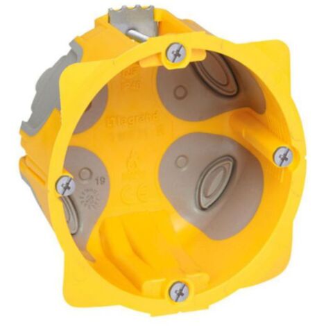 Lot de 10 boîtes à encastrer 1 poste Ecobatibox profondeur 40mm (200157)