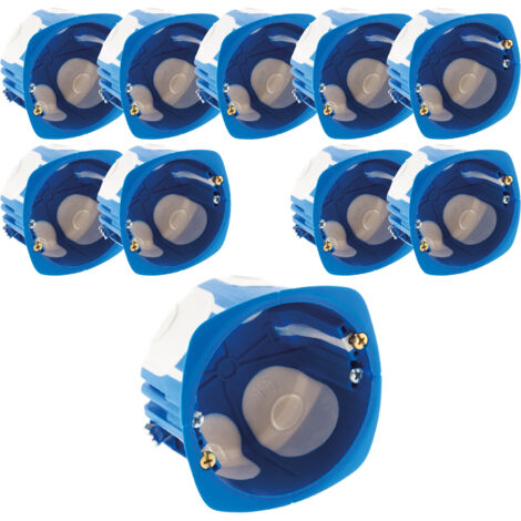 Lot de 10 boîtes cloison No Air Multimat Ø67x40mm - Bleu - Blm