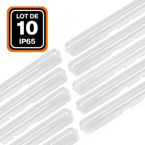 Lot de 10 boitiers étanche LED intégrées 50W Blanc Neutre 4000K