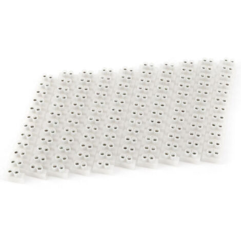 Lot de 10 borniers à vis double rangée 360 V 10 A, barrière électrique à 12 bornes