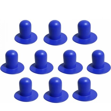 Lot de 10 bouchons de piscine extensibles, bouchon de pompe filtrante Bestway Lay Z Spa, filtre de rechange pour spa Lay Z, compatible avec piscine (bleu, extensible)