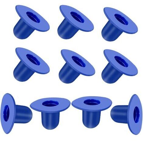 Lot de 10 bouchons d'extension bleus de rechange pour piscines Intex
