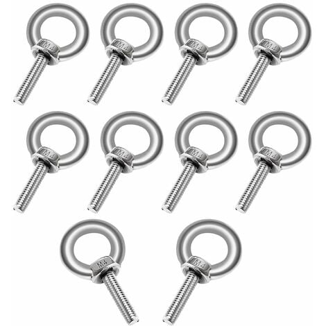 12X120 mm Galvanized Steel Eye Screws