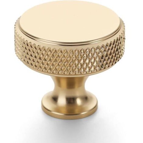 Lot de 10 Boutons de Meuble Ronds Or - Poignée pour Porte de Cuisine et Placard