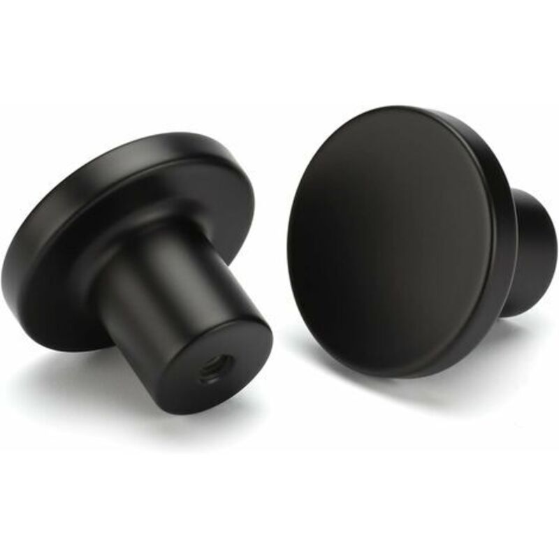Lot de 10 Boutons de Porte Noir Boutons de Tiroir Noir