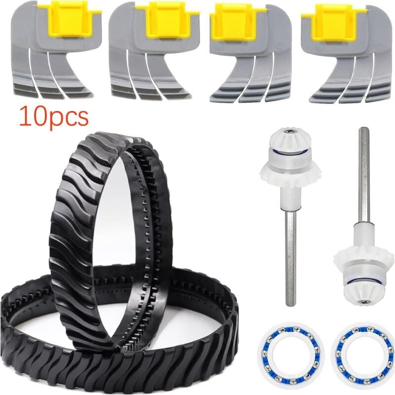 Csparkv - Lot de 10 brosses de récurage cycloniques centrifuges R0714400 pour nettoyeur de piscine Zodiac mx8 mx6 Elite