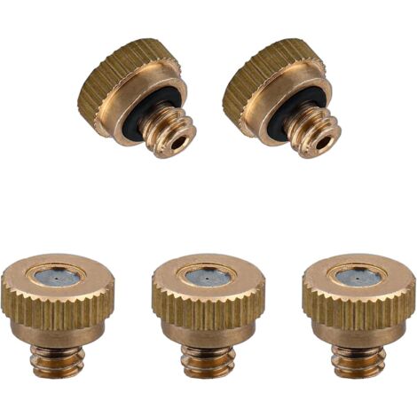 Lot de 10 buses brumisation en laiton - Filetage 0,6 mm Tête rechange pour système refroidissement extérieur 5PCS 0.3