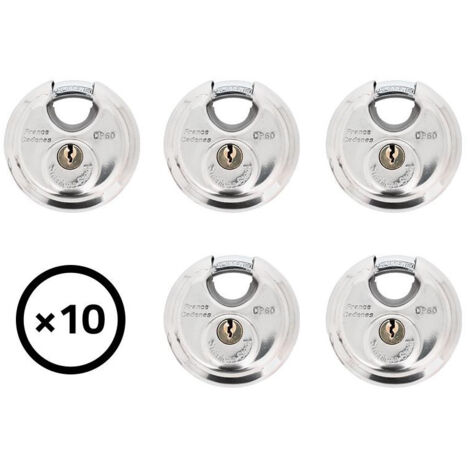 Lot de 10 cadenas rond en acier DP60
