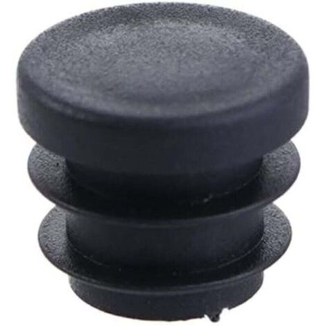 Lot de 10 capuchons à lattes rondes de 16 mm, capuchons à lattes en tube rond, capuchons de chaise ronds en plastique, capuchons à ailes rondes, protection parfaite pour les meubles et les sols