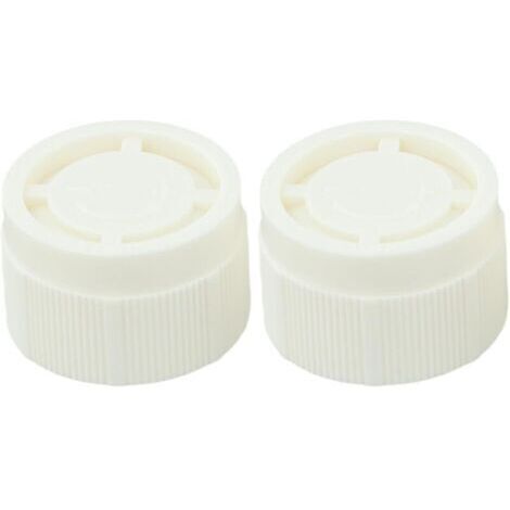 Lot de 10 capuchons décoratifs en plastique blanc M30 x 1,5 TRV pour robinet thermostatique de radiateur, 34 mm
