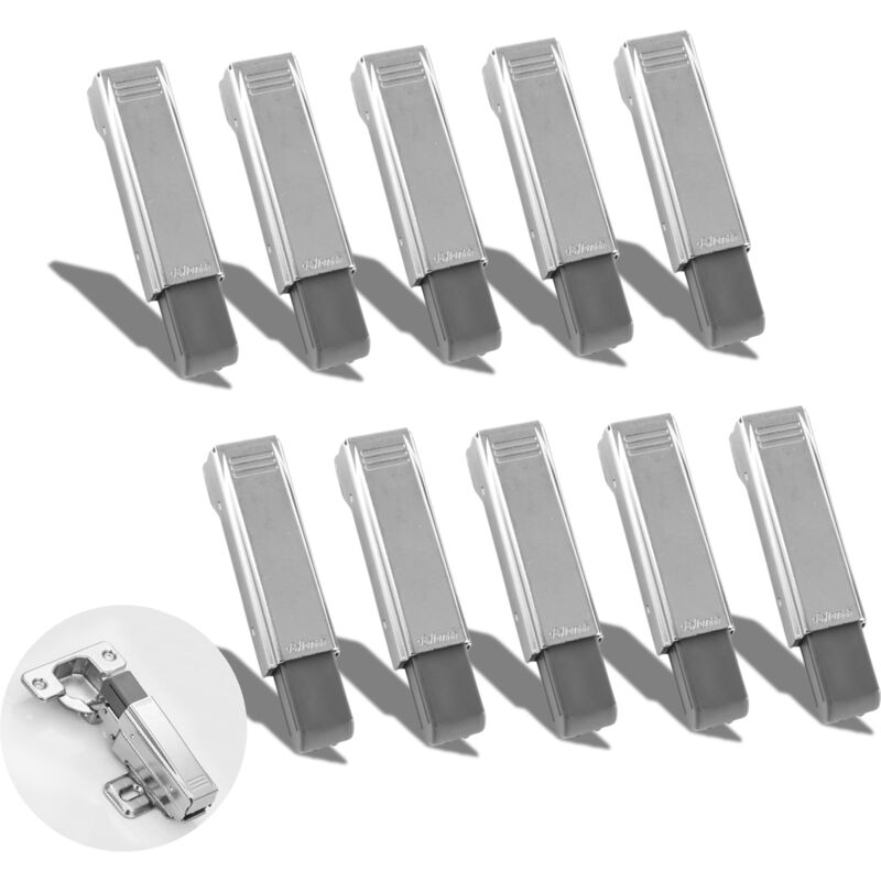 Lot de 10 charnières à clipser ou à remplacer les charnières CLIP Top et CLIP avec bras droit
