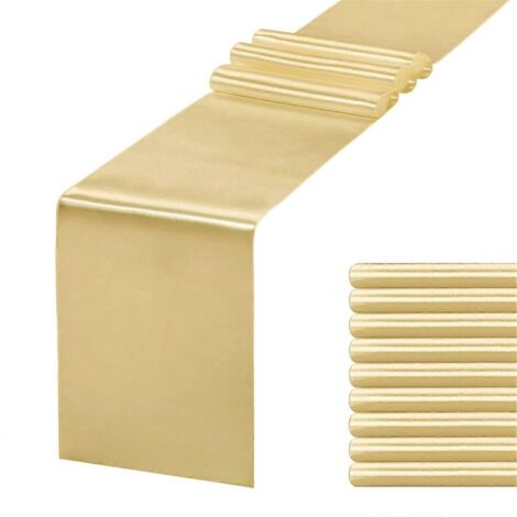 Lot de 10 chemins de table, nappes utilisées pour les fêtes, les mariages, etc.