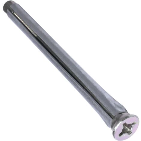 Lot de 10 Chevilles en métal à expansion Ø10x112 mm + 10 vis M6x127 mm à empreinte PZ 3 - en acier - pour cadre de fenêtre/béton/brique pleine