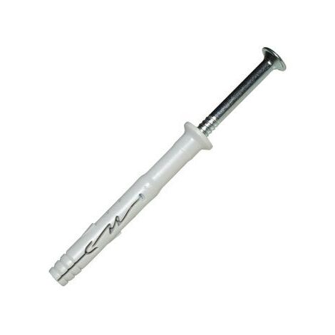Lot de 10 chevilles et vis à frapper nylon Spit, diam. 8 x L. 60 mm