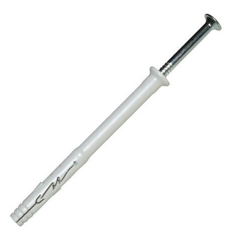 Lot de 10 chevilles et vis à frapper nylon Spit, diam. 8 x L. 90 mm