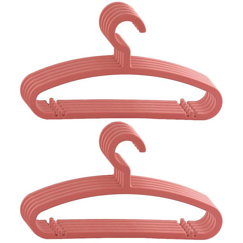 Lot de 10 cintres antidérapants sans couture en plastique pour vêtements