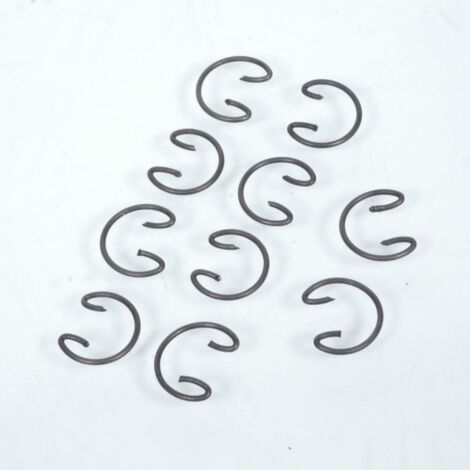 Lot de 10 clips d'axe de piston Ø13mm forme en double G pour