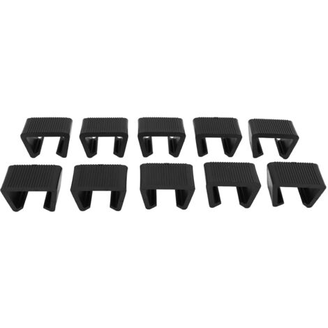 Lot de 10 clips de fixation pour meubles en rotin, canapé d'angle de jardin, fauteuils et chaises de terrasse (entraxe : 5,25 cm / 2,1 po)