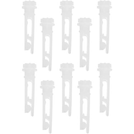 Lot de 10 clips de réparation vinyle pour stores verticaux – Résistants et durables – Pour fenêtres, placards et bureaux – Blanc