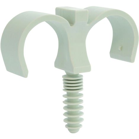 Lot de 10 clips doubles pour tubes de D20mm