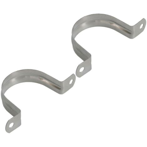 Lot de 10 colliers de serrage en U pour tuyaux, en acier inoxydable, hauteur 50 mm - Yvan
