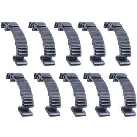 Lot de 10 colliers de serrage pour culasse de tronçonneuse pour modèles 435 440E 445 450 450E 570 575 576 Pièces de rechange Outils de jardinage Accessoires en plastique Matériel d'entretien de