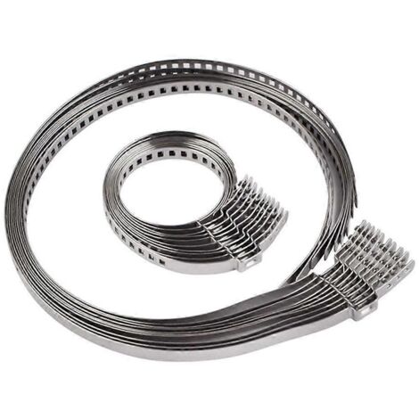 Lot de 10 colliers de serrage universels pour joints homocinétiques, réglables, en acier inoxydable