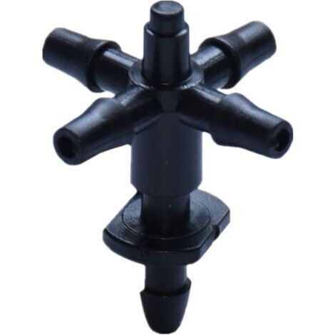 Lot de 10 connecteurs d'irrigation goutte à goutte - Tuyau de 3/5 mm - Barbes de 1/8\