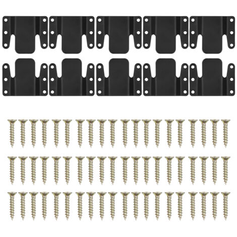 Lot de 10 connecteurs pour canapé d'angle, système d'emboîtement universel, clips faciles à installer, connecteurs robustes avec vis.