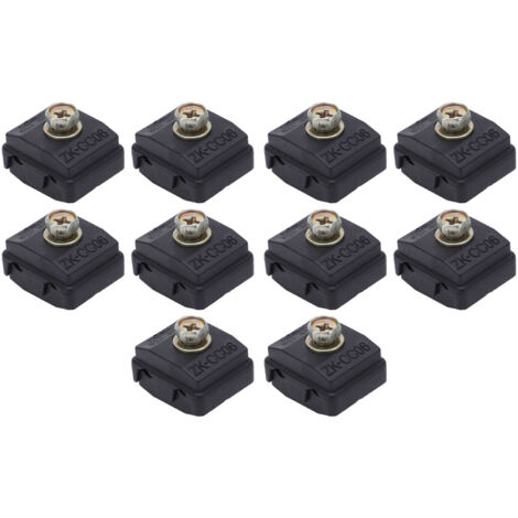 Lot de 10 connecteurs répartiteurs de fils à rupture libre 50 A 400 V 1-6 mm², pince de perçage d'isolant haute puissance pour câblage