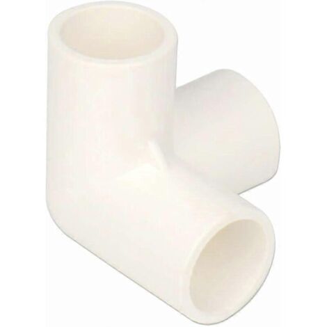 Lot de 10 connecteurs robustes en PVC 20 mm à 3 voies pour mobilier de serre