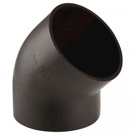 Lot de 10 Coudes PE GEBERIT 45° Ø56mm Pour l'Évacuation des Eaux - 363.045.16.1