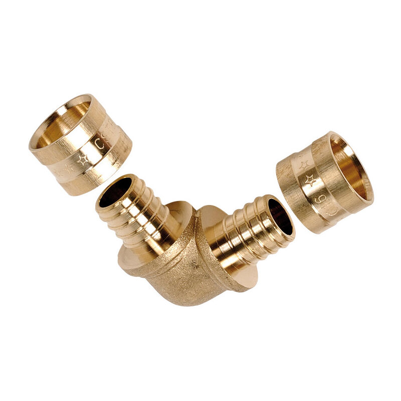 Pbtub - Lot de 10 Coudes per à glissement égal Ø16 - ibp Bänninger